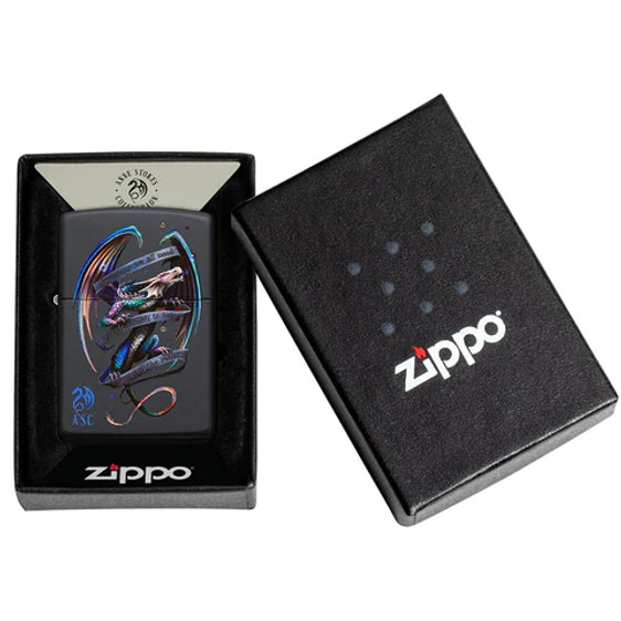 Zippo Lighter - Anne Stokes Colored Dragon - Lighter USA