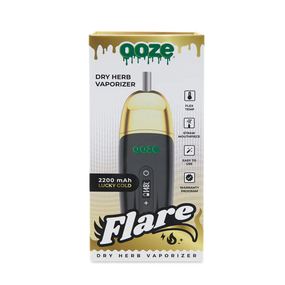 Ooze Flare Dry Herb Vaporizer - Lucky Gold