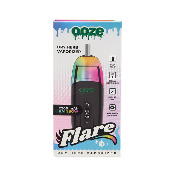 Ooze Flare Dry Herb Vaporizer - Rainbow