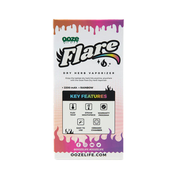 Ooze Flare Dry Herb Vaporizer - Rainbow