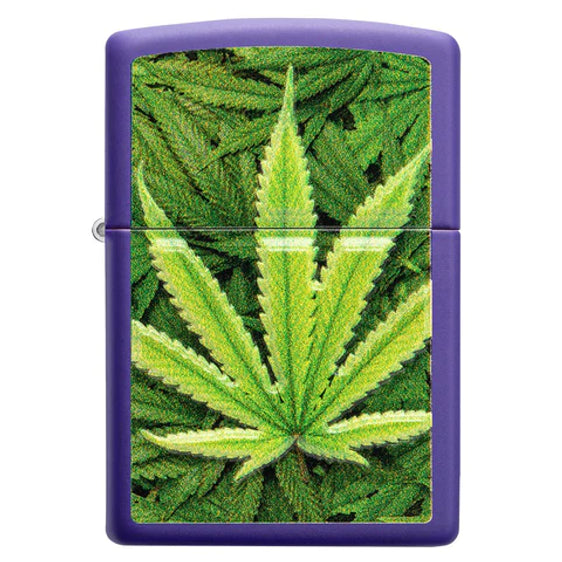Zippo Lighter - Textured Print Leaf