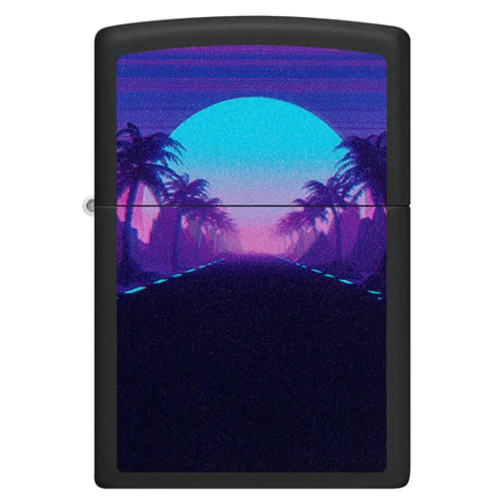 Zippo Lighter - Sunset Black Light