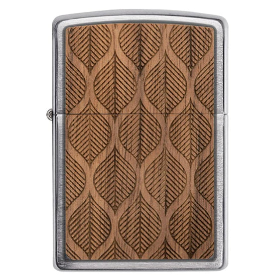 Zippo Lighter - Woodchuck Walnut Leaves
