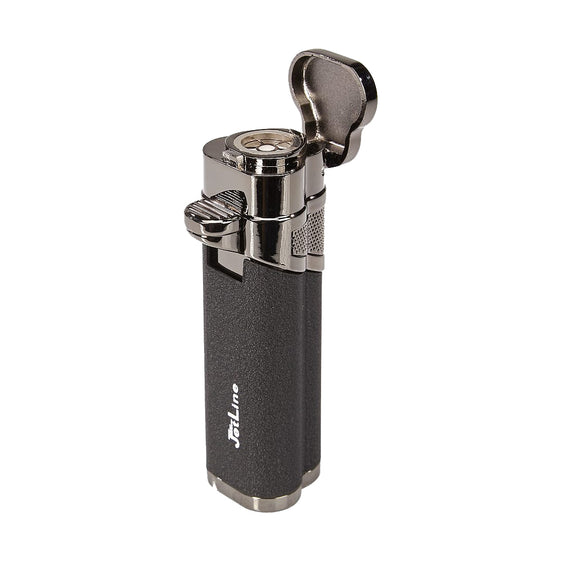 Jetline Gonza Single Torch Lighter - Black w Gunmetal