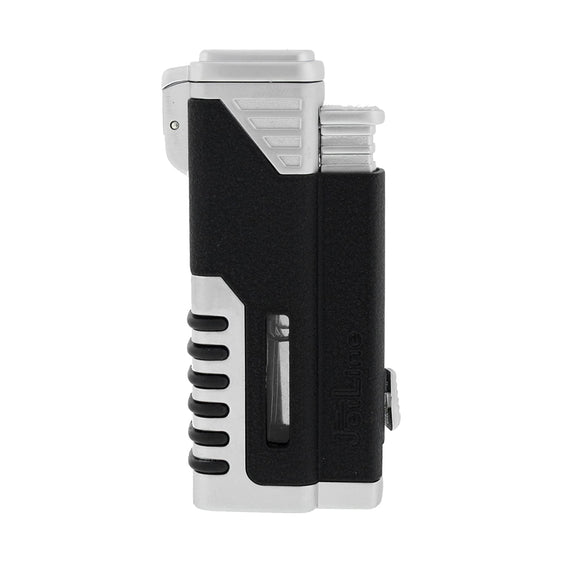 Jetline Gotham Quadruple Torch Lighter - Black & Chrome