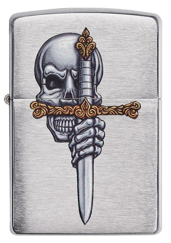 Zippo Lighter - Sword Skull