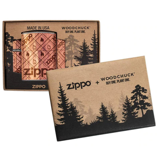 Zippo Lighter - Woodchuck Zippo Cedar Wrap