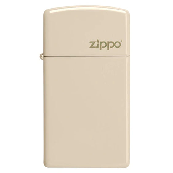 Zippo Lighter - Slim Flat Sand w/ Zippo Logo
