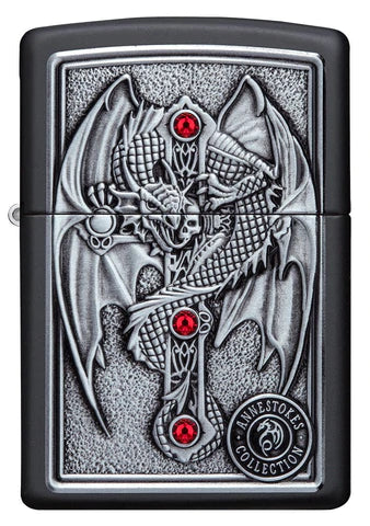 Zippo Lighter - Anne Stokes Gothic Guardian Emblem
