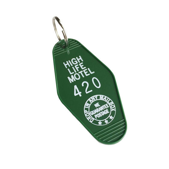High Life Motel Weed Keychain