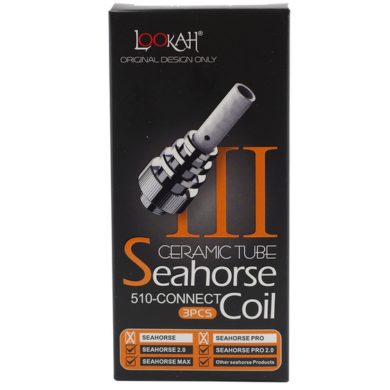 Lookah Seahorse Replacement Tips - Ceramic Tube III (3 Pack)