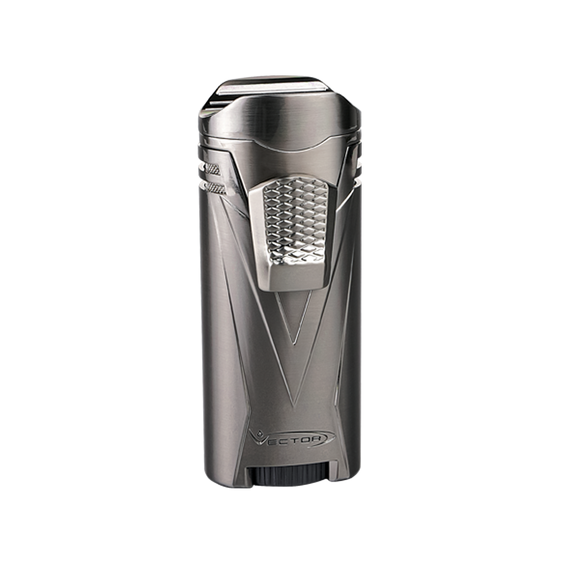 Vector Ironquad Quad Flame Lighter - Gunmetal Satin