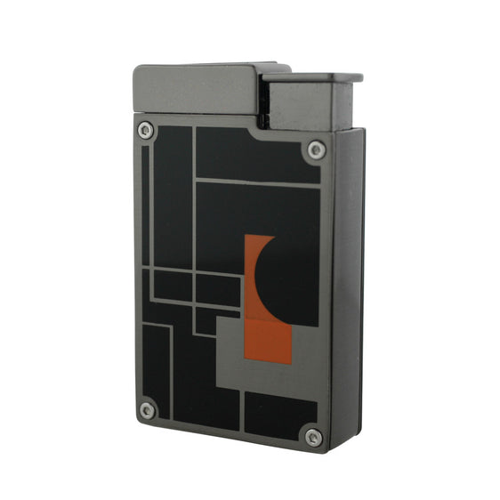 Jetline Prestige Double Flame Torch Lighter - Black w Gunmetal & Orange