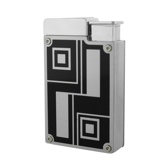 Jetline Prestige Double Flame Torch Lighter - Silver w Black