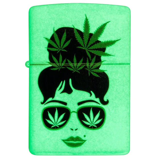 Zippo Lighter - Lady Cannabis