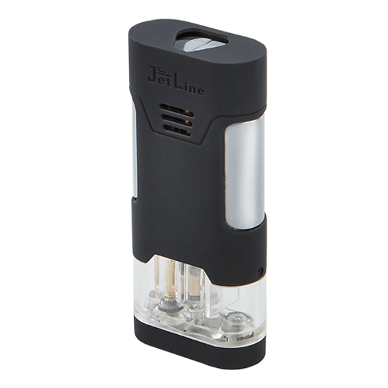 Jetline Mongoose Triple Flame Torch Lighter - Black