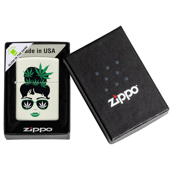 Zippo Lighter - Lady Cannabis