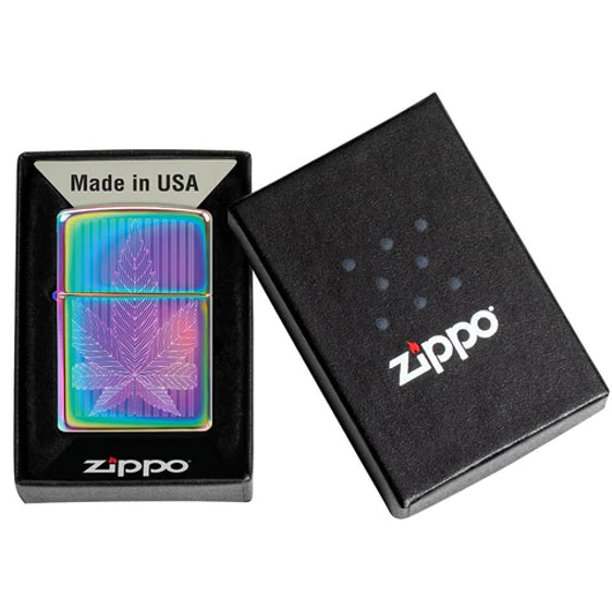 Zippo Lighter - Multi Color Cannabis