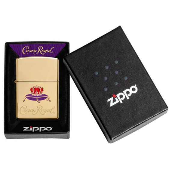 Zippo Lighter - Crowned Crown Royal