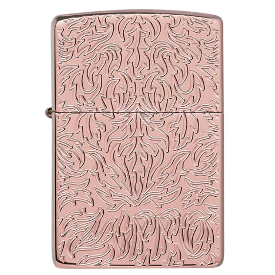 Zippo Lighter - Carved Rose Gold - Lighter USA