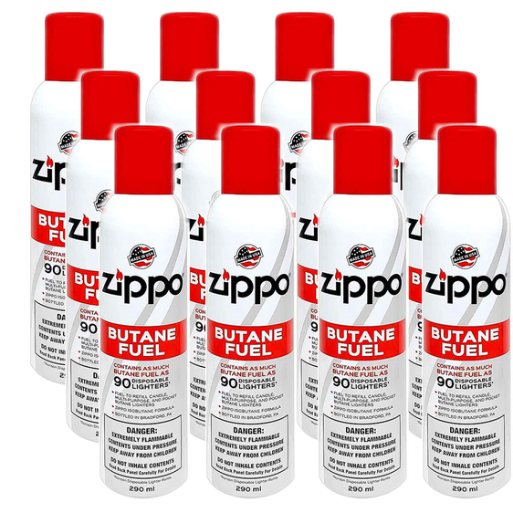 Zippo Butane Fuel 5.82oz/165g (Multi) - 12 Pack (Full Box)