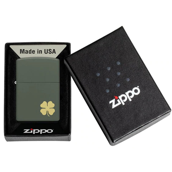 Zippo Lighter - Four Leaf Clover