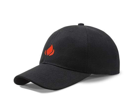 Lighterusa Black Strapback Hat
