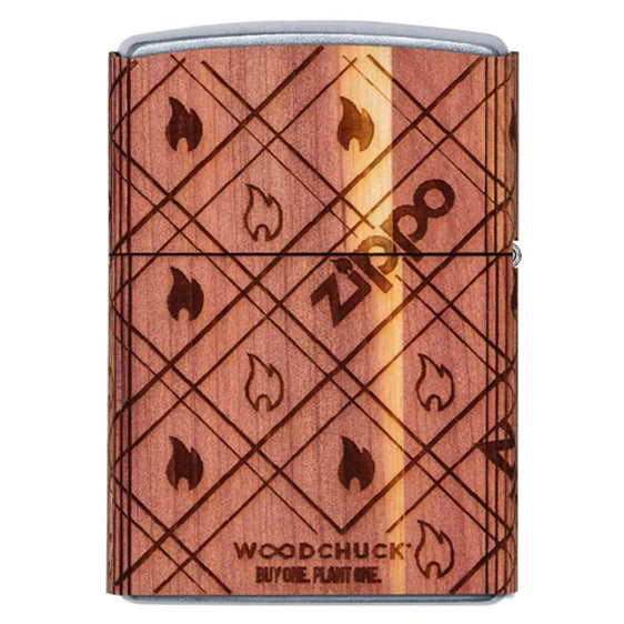 Zippo Lighter - Woodchuck Zippo Cedar Wrap