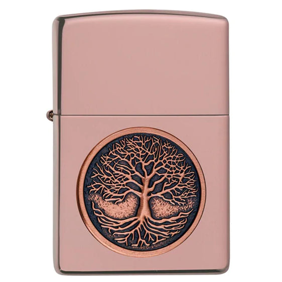 Zippo Lighter - Tree Of Life Emblem