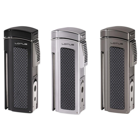 Lotus Dominator Quad Torch Table Lighter - Black Matte Lighter Lotus   