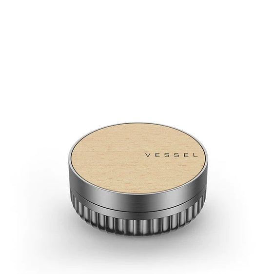 Vessel Mill - 3 Piece Aluminum Grinder - Beechwood