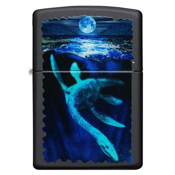 Zippo Lighter - Black Light Loch Ness