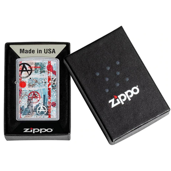 Zippo Lighter - Street Art Anarchy