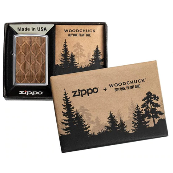 Zippo Lighter - Woodchuck Walnut Leaves