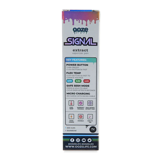 Ooze Signal 650 mAh Concentrate Vaporizer Pen - Rainbow