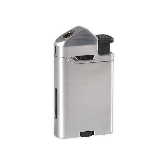 Vertigo Page Flat Flame Lighter - Brushed Chrome