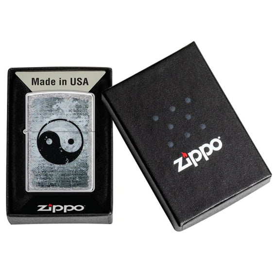 Zippo Lighter - Distressed Yin Yang