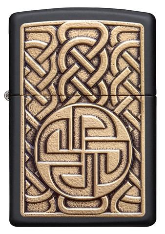 Zippo Lighter - Norse Emblem Black Matte