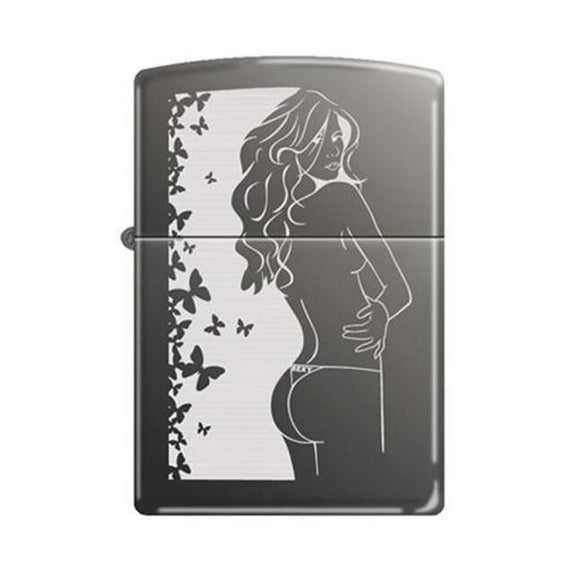 Zippo Lighter - Cindy Black Ice