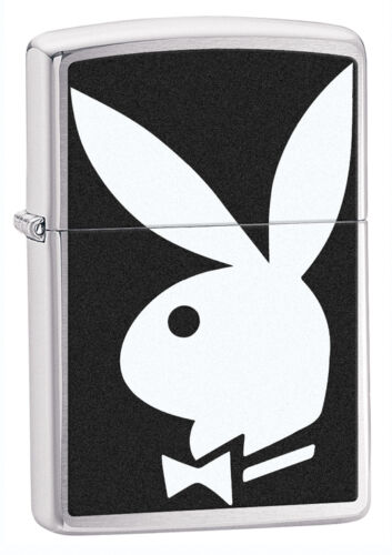 Zippo Lighter - Black / White Playboy