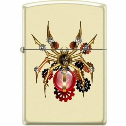 Zippo Lighter - Spider Steampunk Creme Matte