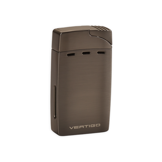 Vertigo Sickle Double Flame Lighter - Gunmetal