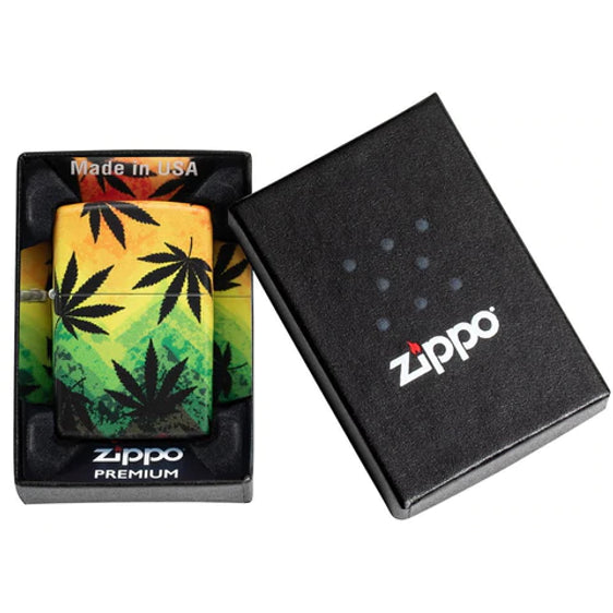 Zippo Lighter - Floating Cannabis