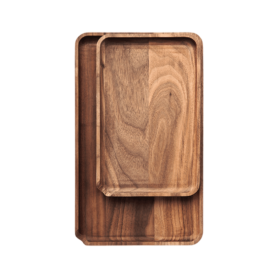 Marley Natural Wooden Rolling Tray w/ Scraper