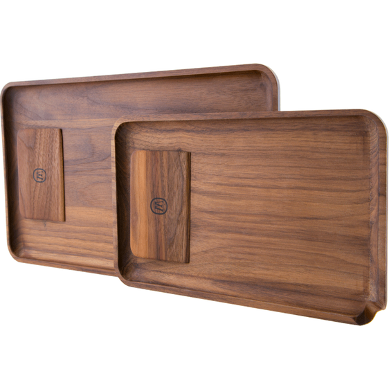 Marley Natural Wooden Rolling Tray w/ Scraper