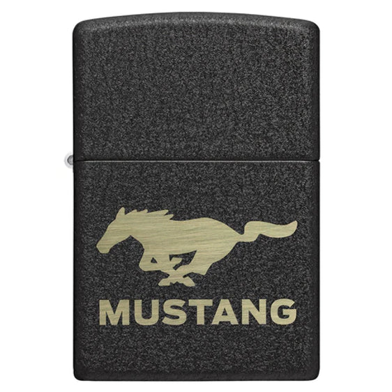 Zippo Lighter - Ford Mustang Black Crackle