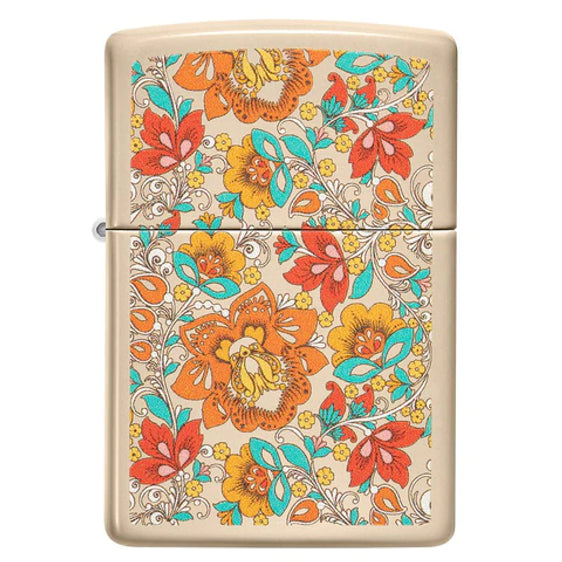 Zippo Lighter - Groovy Floral