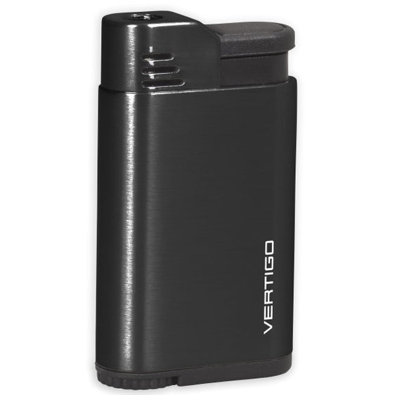 Vertigo Attache Single Jet Flame Lighter - Anodized Black