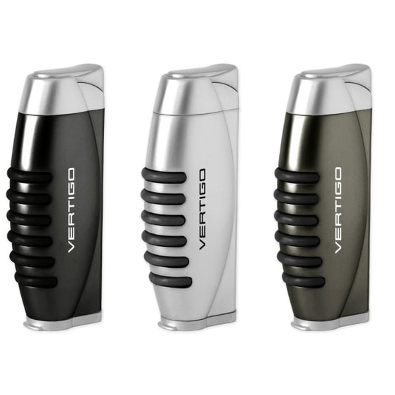 Vertigo Blitz Single Torch Lighter w/ Fold-Out Punch