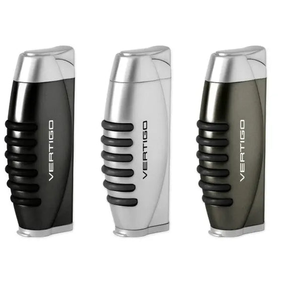Vertigo Blitz Single Torch Lighter w/ Fold-Out Punch